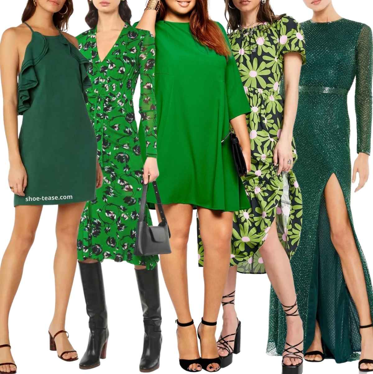 Best Color Shoes to Wear with Green Dress