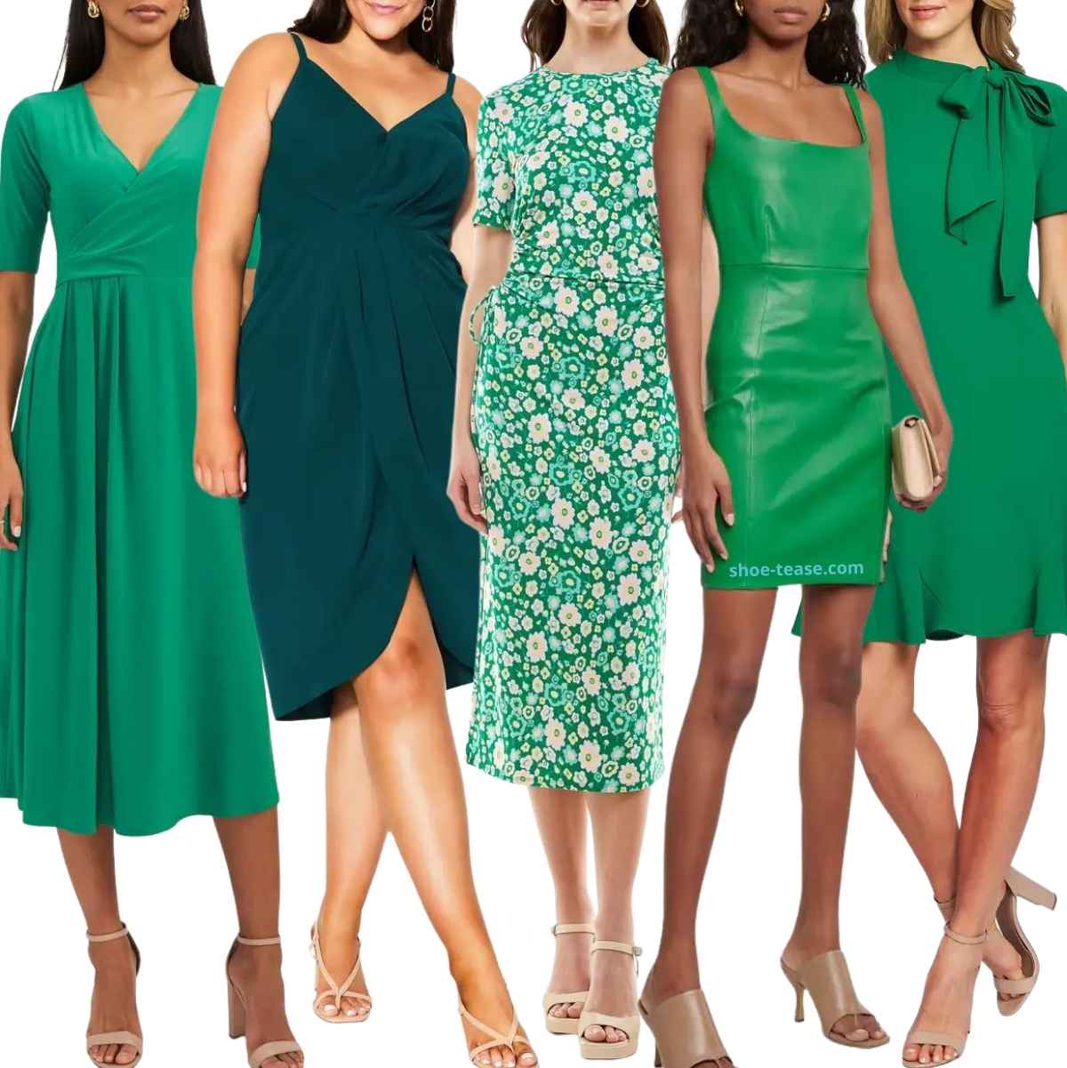 Best Color Shoes to Wear with Green Dresses