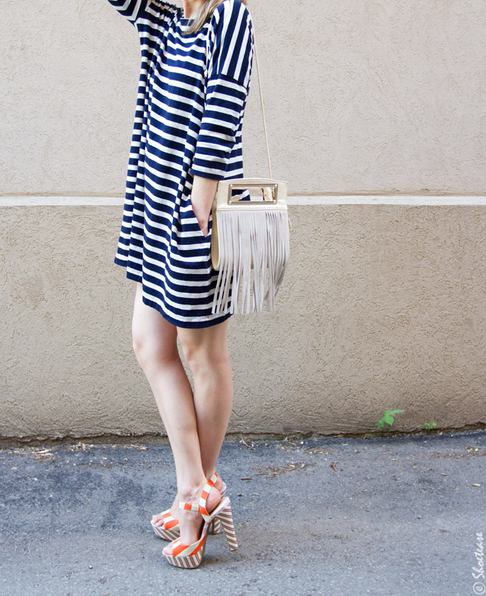 Double Striped Shoes with Stripes on Stripes…