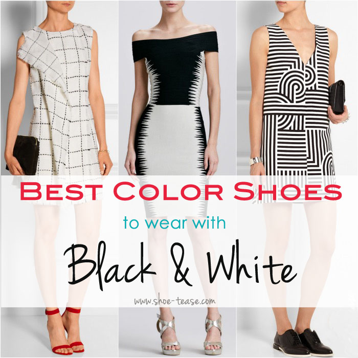 color shoes with black dress