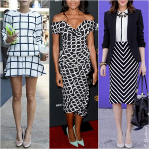 shoes to match black and white dress