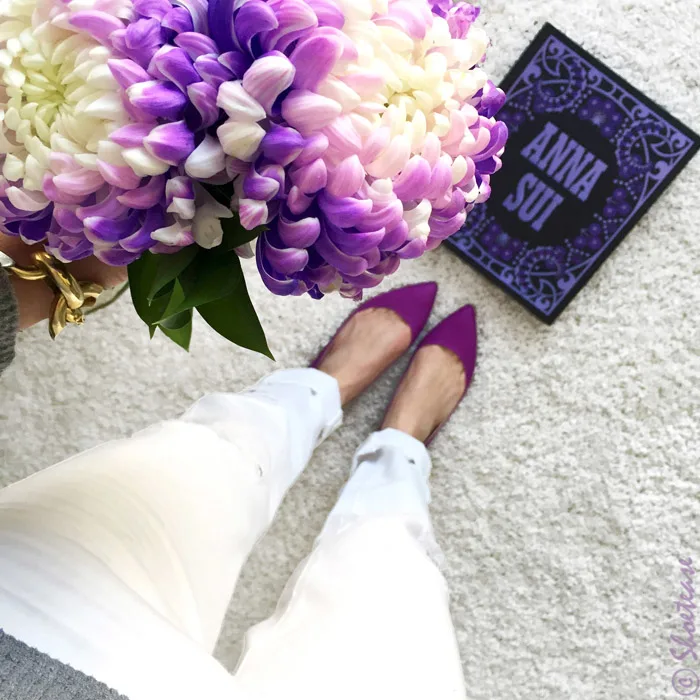 Shoefie props flowers book