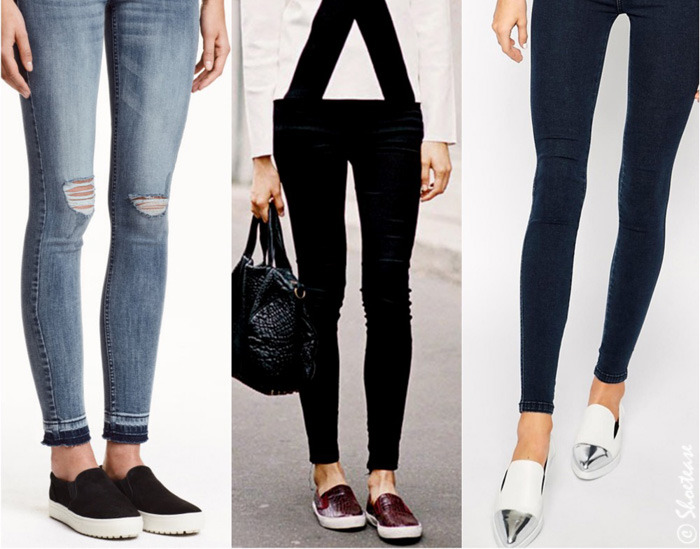 Blue Mid Rise Skinny Jeans