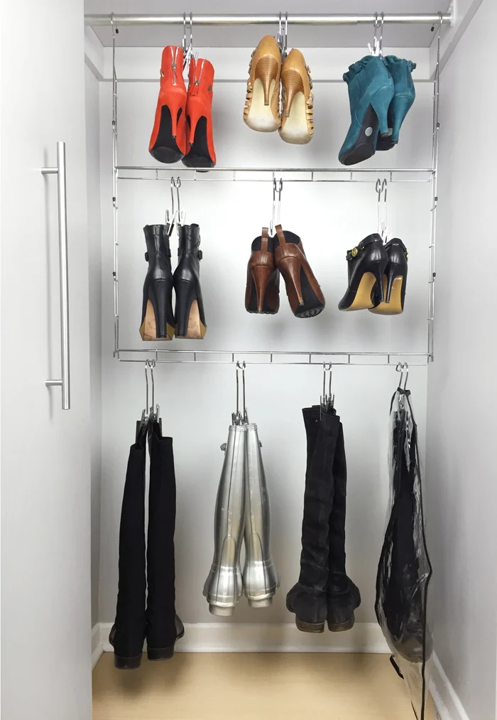 Hanging Boot Organizer with Boot Hangers