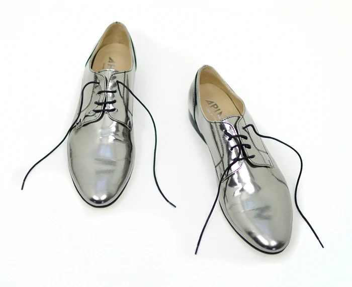 metallic oxfords size 13 womens shoes