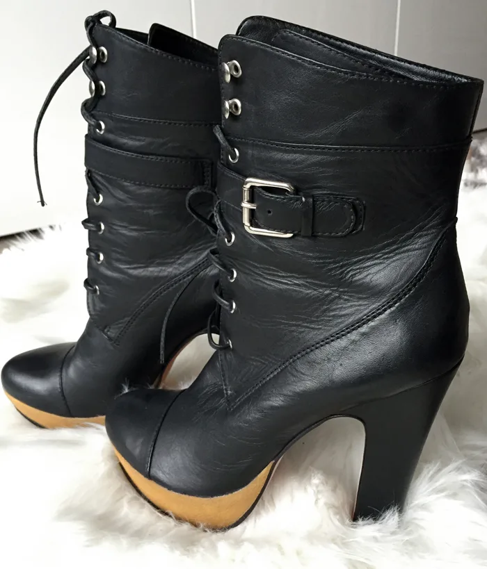 GAP leather platform boots