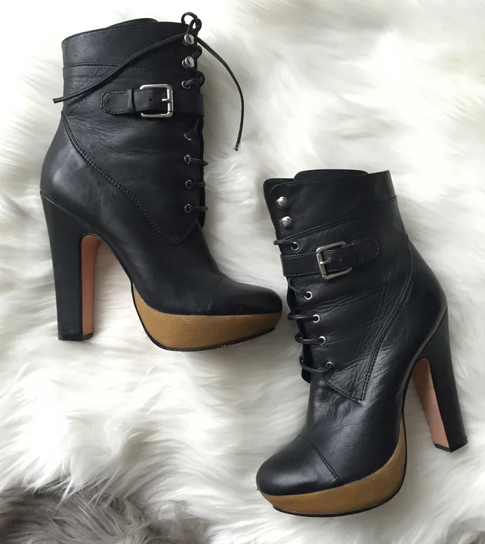 GAP leather platform boots