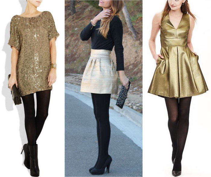 Какого цвета обувь носить с золотым платьем