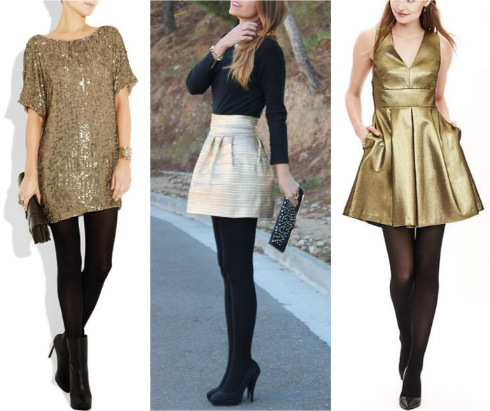 black and golden frock