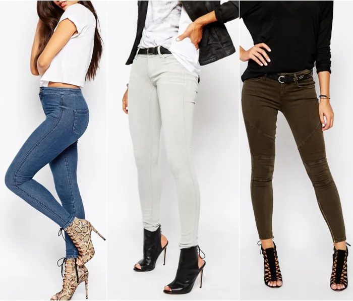 ankle booties and skinny jeans