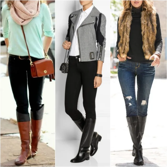 riding boots with skinny jeans