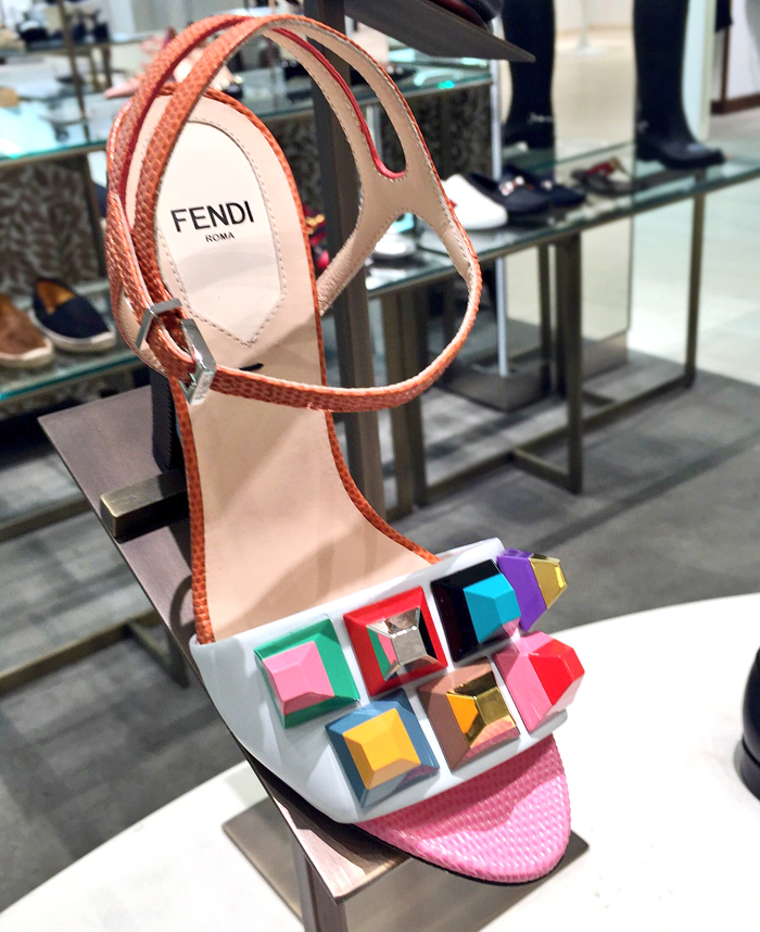 fendi rainbow heels spring 2016