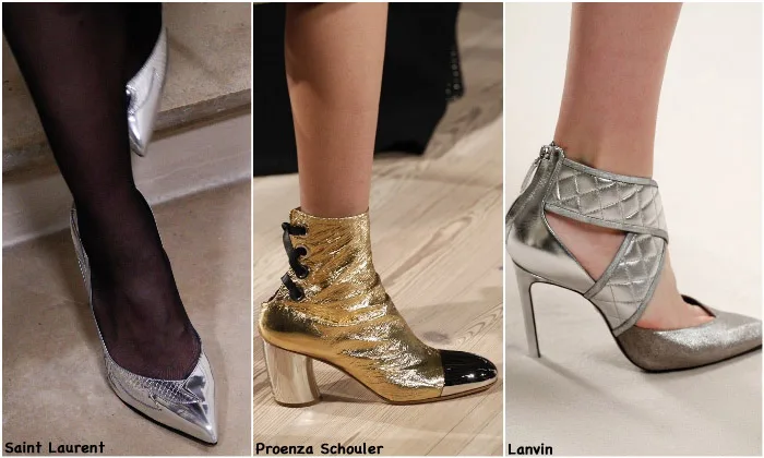 Fall 2016 Shoe Trends - Metallics