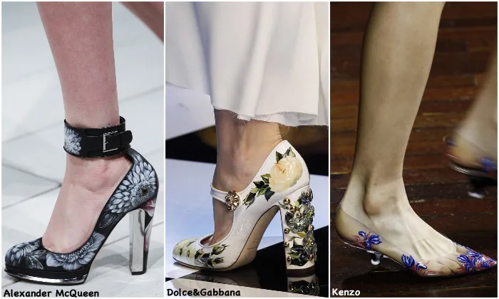 Fall 2016 Shoe Trends - Painted Flowers