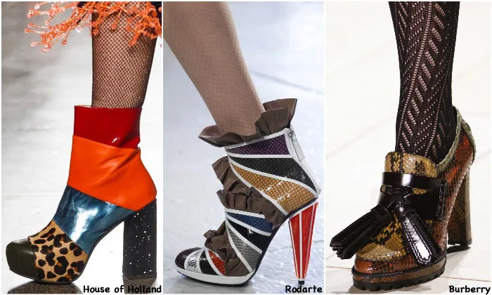 Fall 2016 Shoe Trends - Patchwork