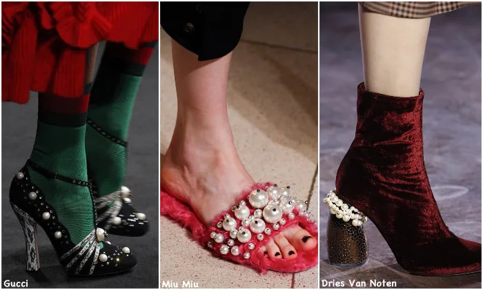Fall 2016 Shoe Trends - Pearls