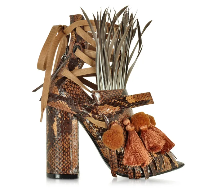 Ugly sandals n21 straw heels Spring 2016