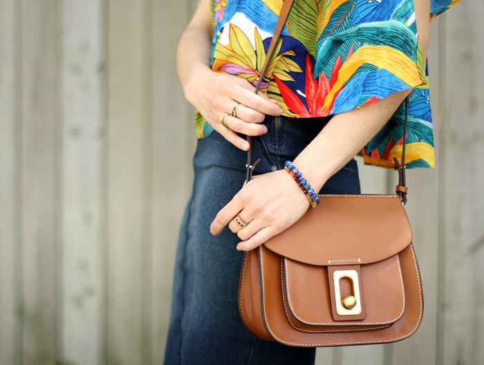 Brown saddle bag Zara