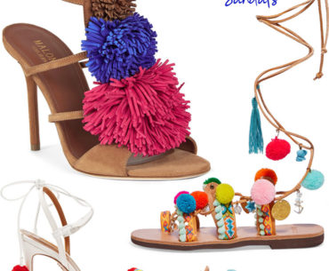 Festival-Worthy Pom Pom Sandals – High & Low! Pom Pom Sandals Shoe Trend