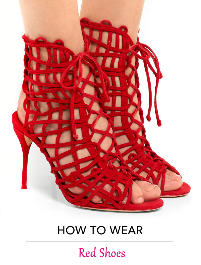 How To Wear Red Shoes with Outfits