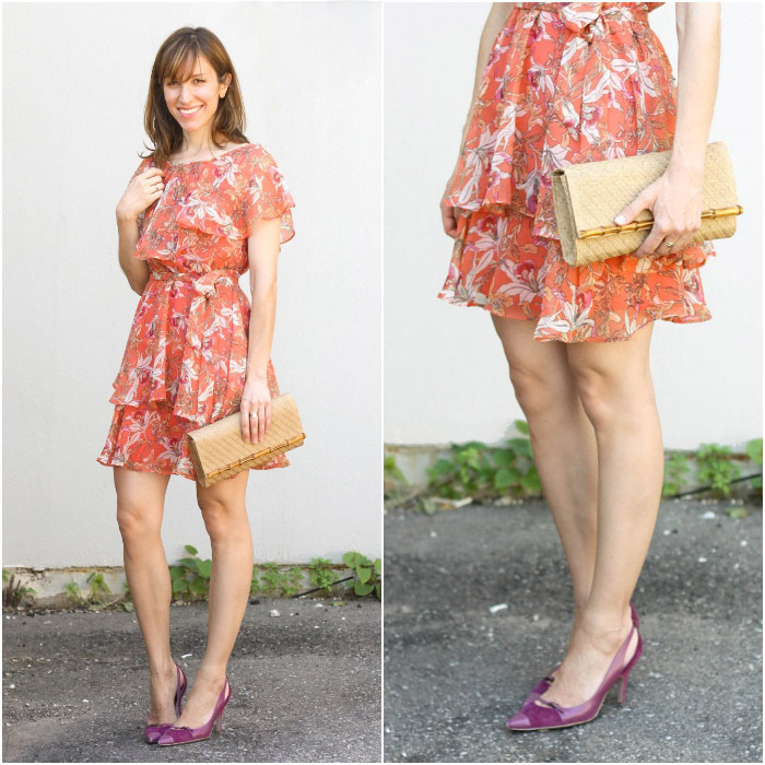 shoes to match peach dress