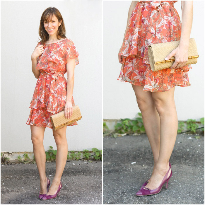 shoes to match orange dress