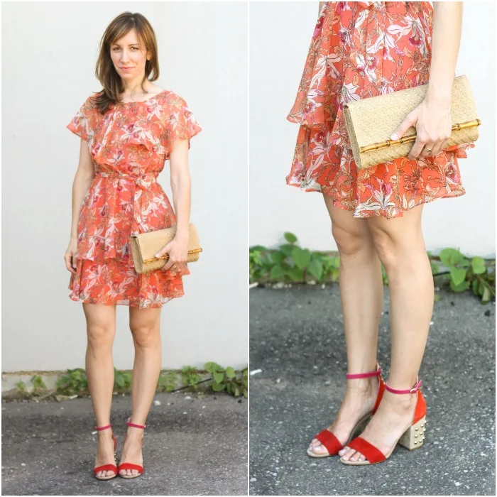 Shoes to wear with Orange Dress Red