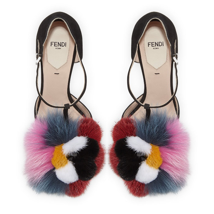 fendi fur pumps