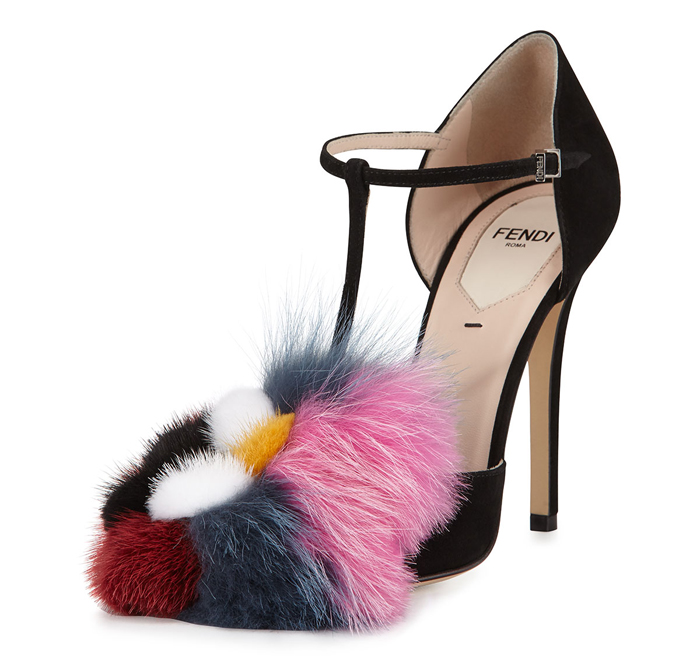 fendi pom pom heels