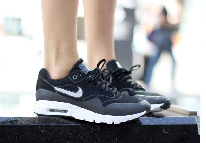 White and Black Nike Air Max Thea Sneakers