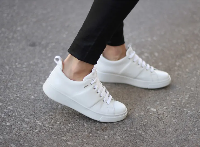 Waterproof White Sneakers - Geox