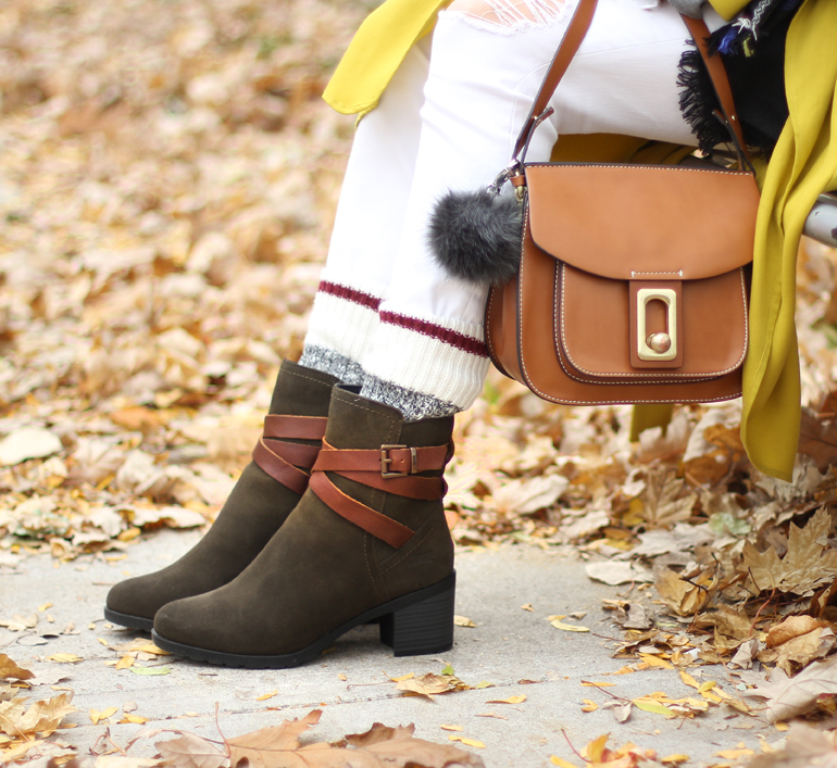 Casually Fall, in Waterproof Olive Green Suede Boots