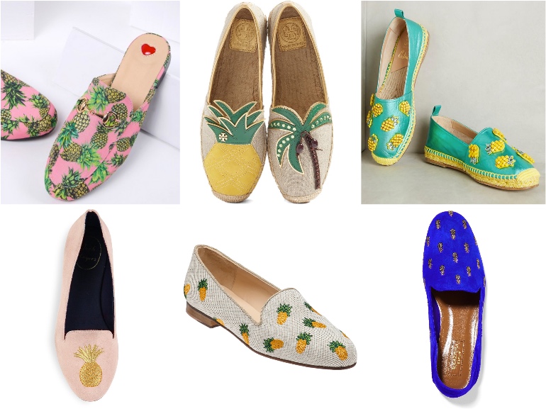 tory burch pineapple shoes