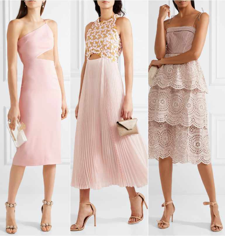 Blush Pink Dress What Color Shoes with Blush or Light Pink Dress?