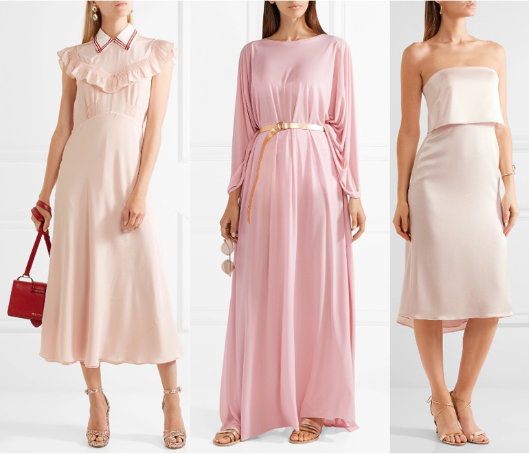 shoe color for blush pink dress