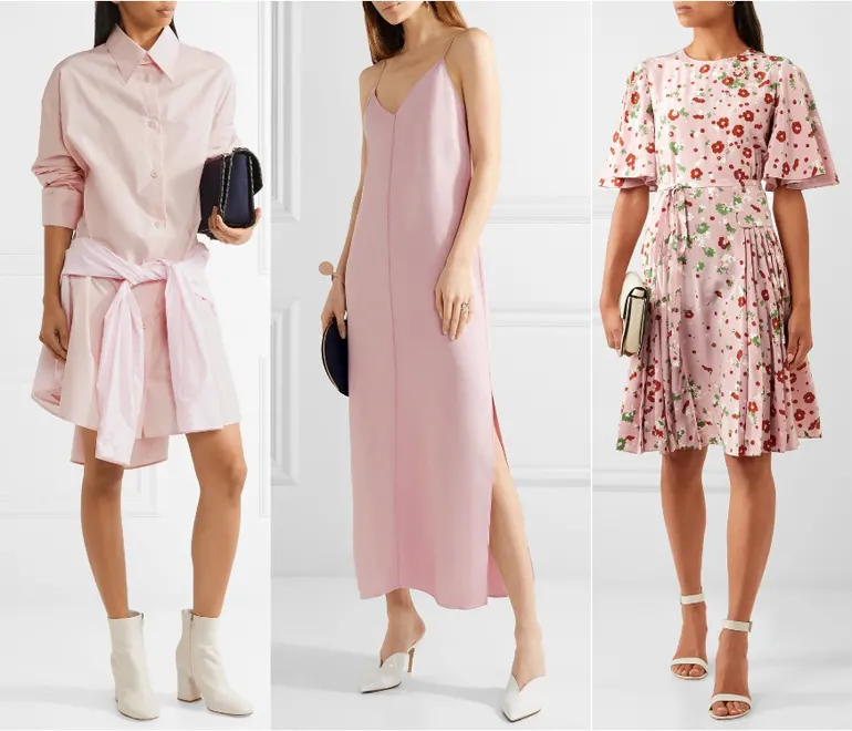 What shoes to wear with a pale pink dress white.jpg