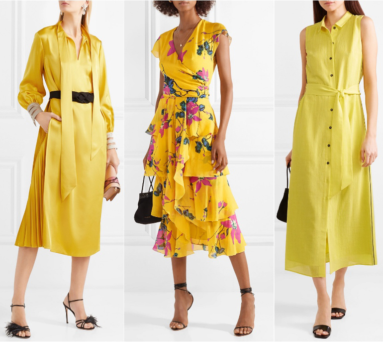 What Color Shoes to Wear with a Yellow Dress & Mustard Outfit