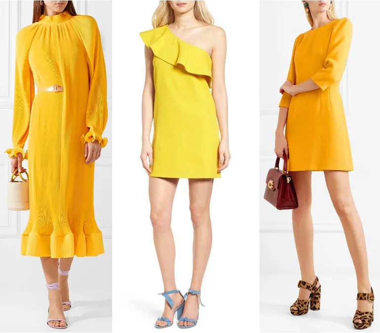 What color shoes to wear with a yellow dress
