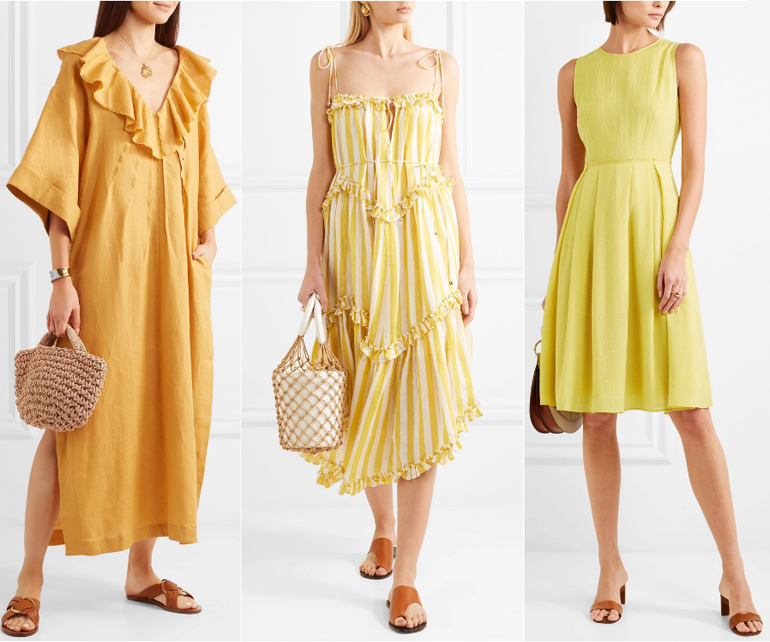 What Color Shoes to Wear with a Yellow Dress Outfit