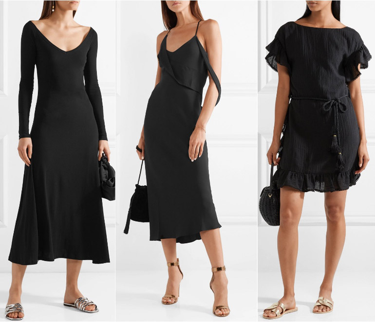 best shoes for black cocktail dress