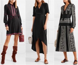 color shoes for black dress