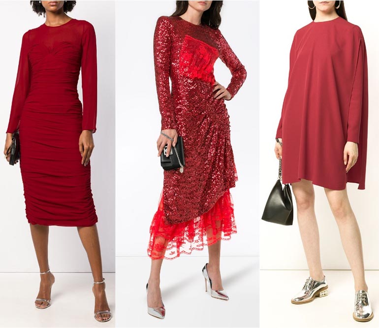 What Color Shoes to Wear with a Burgundy Dress & Maroon Dress Outfits