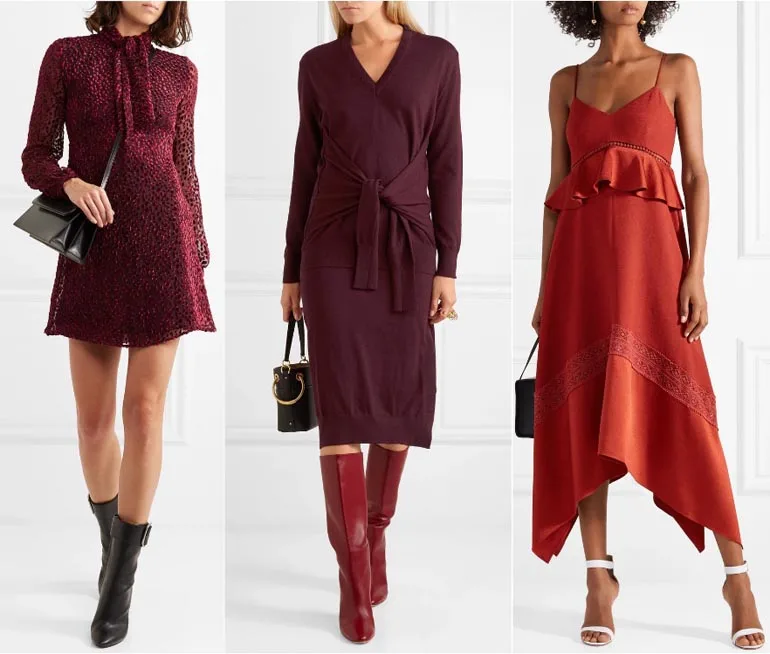 What Color Shoes to Wear with a Burgundy Dress