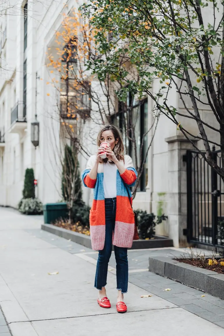 Red Gucci Loafers Dupe Outfit