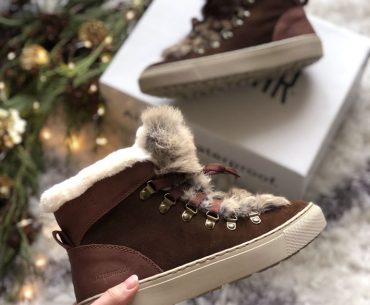 Winter Boot Trend: Rugged Ankle Boots with Fluffy Fur & Shearling Top 2018 Winter Ankle Boots Shoe Trend
