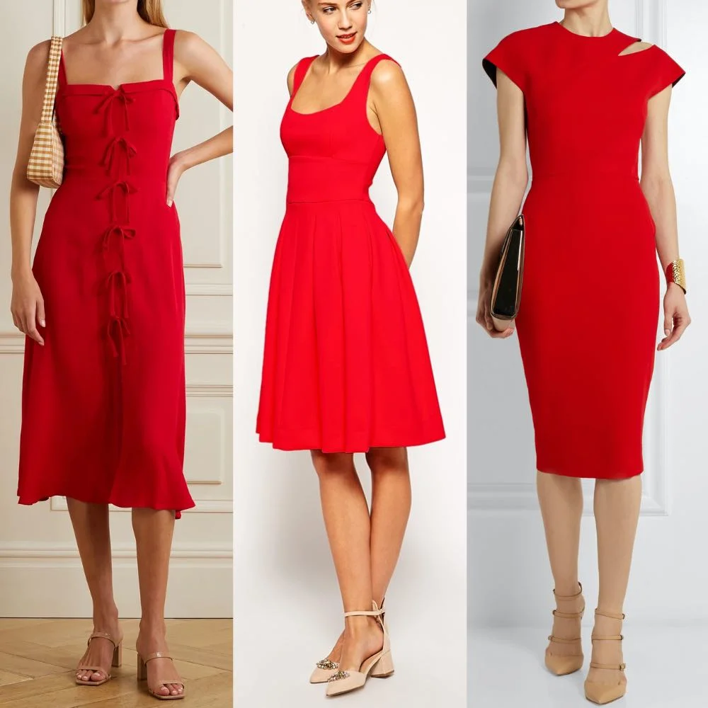 red dress outfit for wedding,pink and red dress,midi dress shoes to wear with knee length dress,pretty woman red dress shoes,shoes to wear with knee-length dress,beige dress red shoes,outfit what color shoes to wear with red dress,womens shoes for red dress,evening shoes for red dress,red dress silver shoes,shoes to wear with knee length dress,
