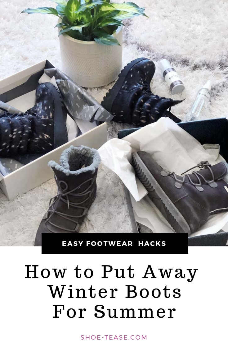 How to store winter boots for summer