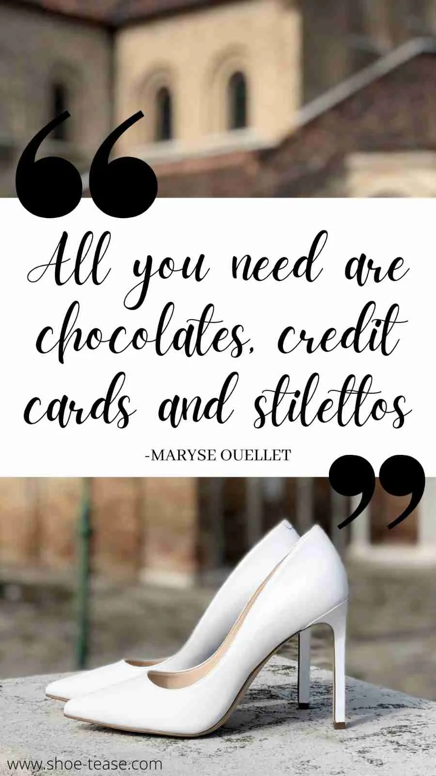 Stiletto Quotes All you need are chocolates credit cards and stilettos.jpg