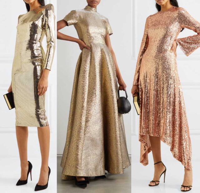 shoes to wear with champagne dress