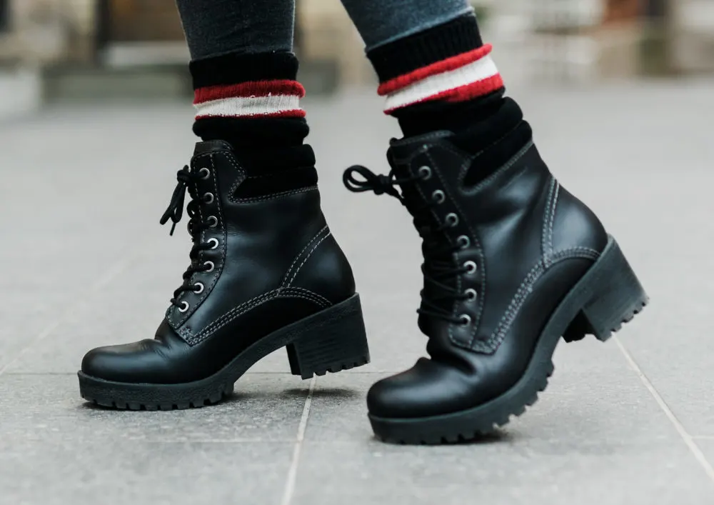 Combat Boots with Cuban Heels - Different Types of Heels